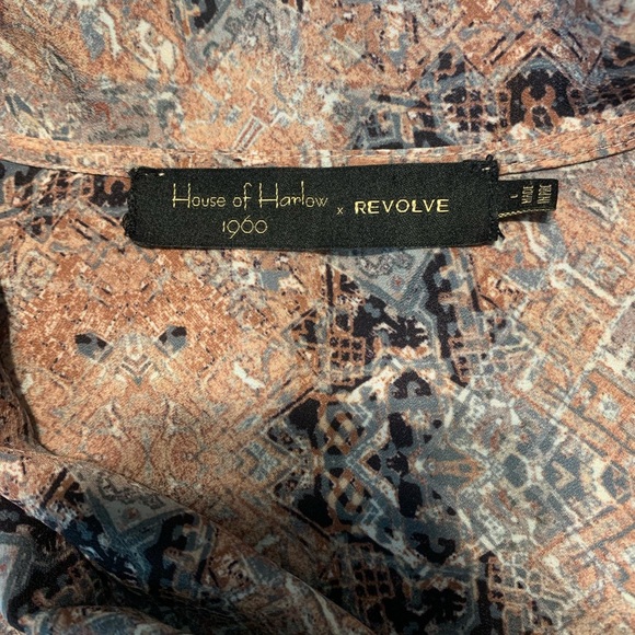 House of Harlow 1960 x Revolve Tie Neck Blouse - Picture 3 of 6
